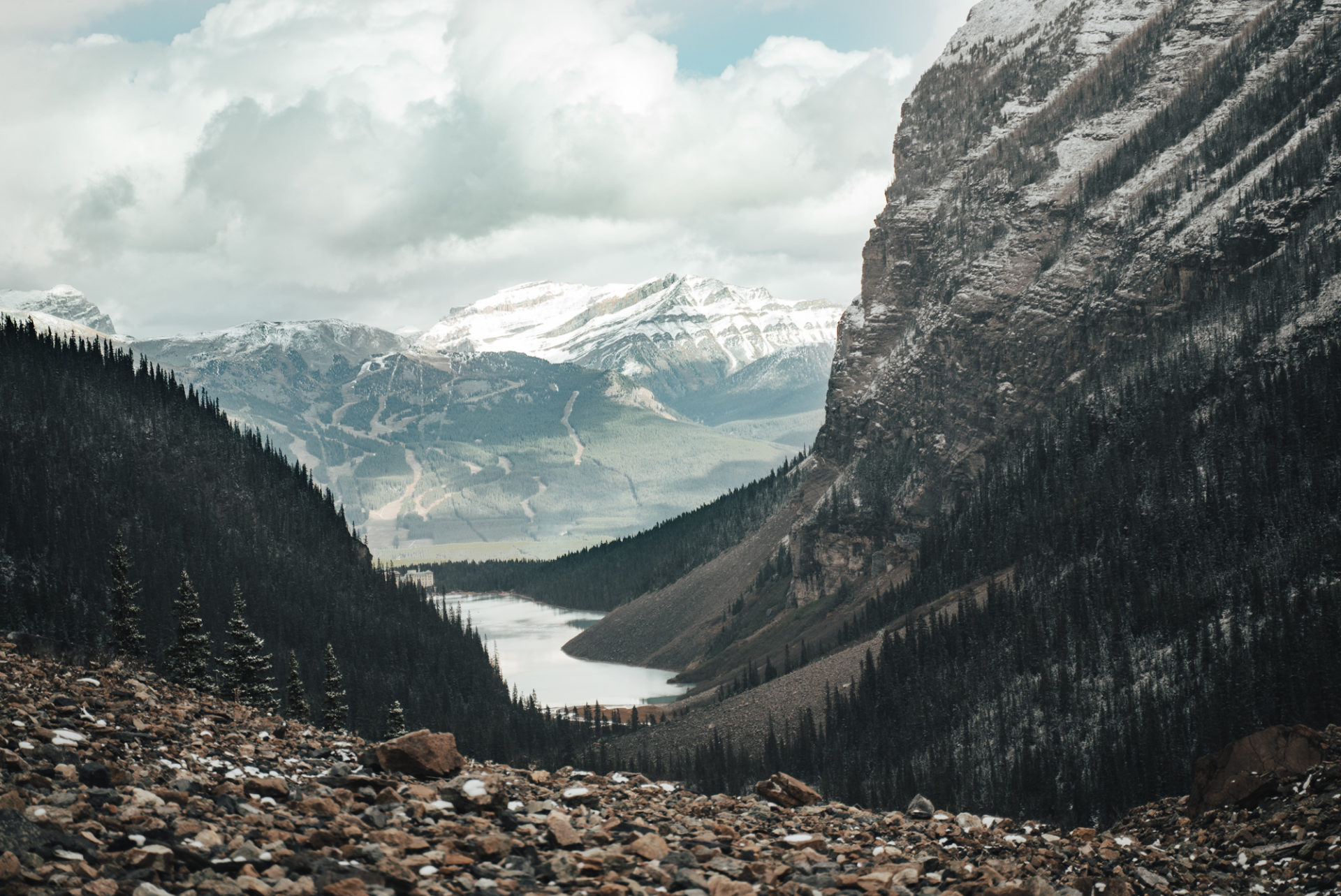 Canada Alberta Rockies Lake Louise six plains lookout 04298