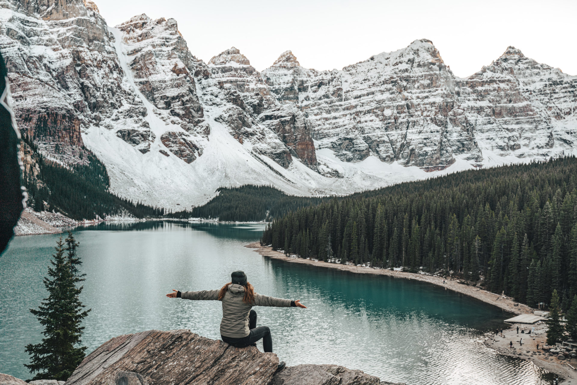 Canada Alberta Rocky Mountains Banff Moraine Lake Oksana