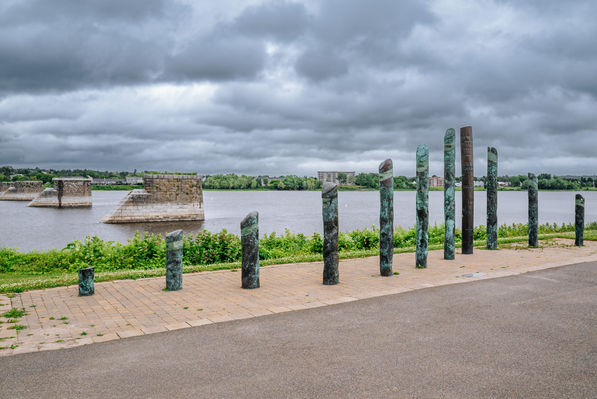 Watermark Sculpture in Fredericton, NB