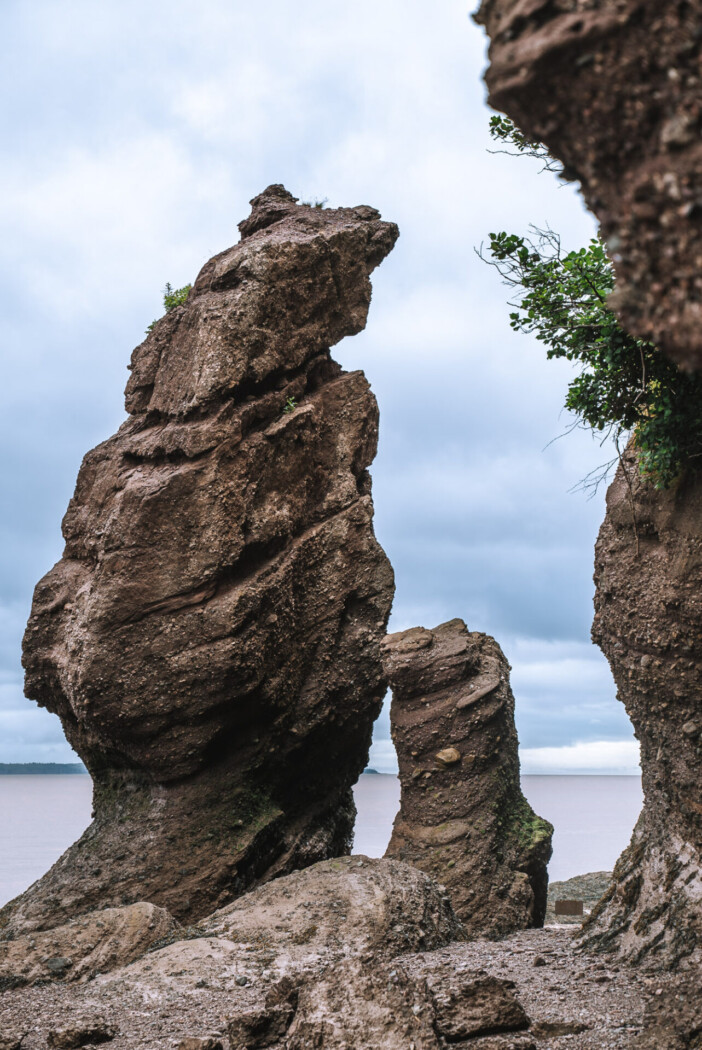 Up close at Hopewell Rock, New Brunswick