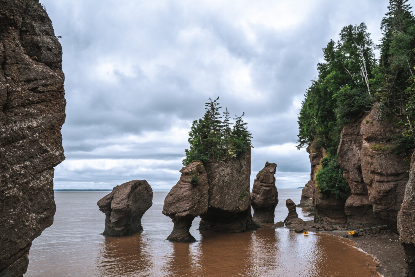 High tide at Hopewell Rocks