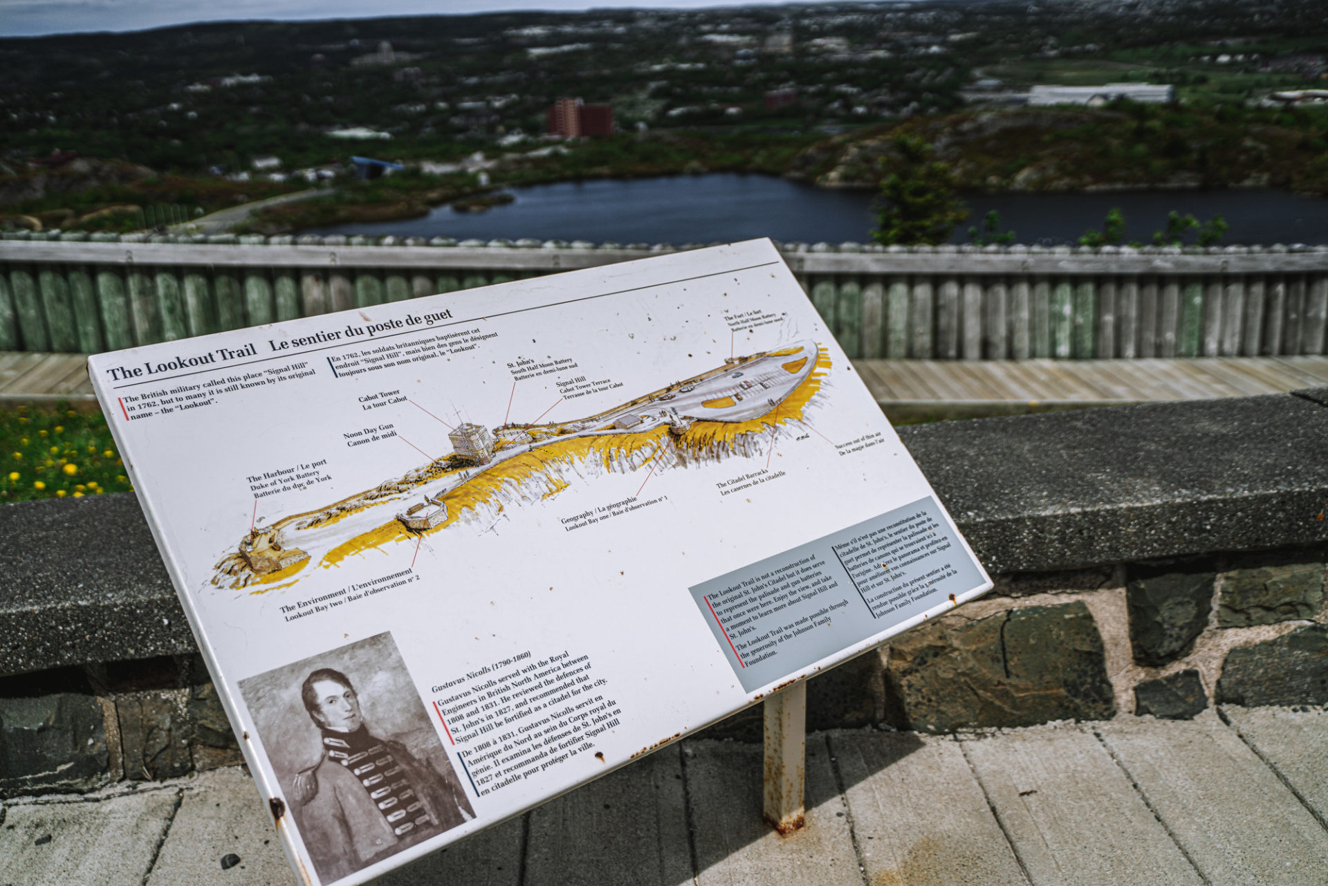 Canada Newfoundland St Johns Signal Hill Lookout trail 02841