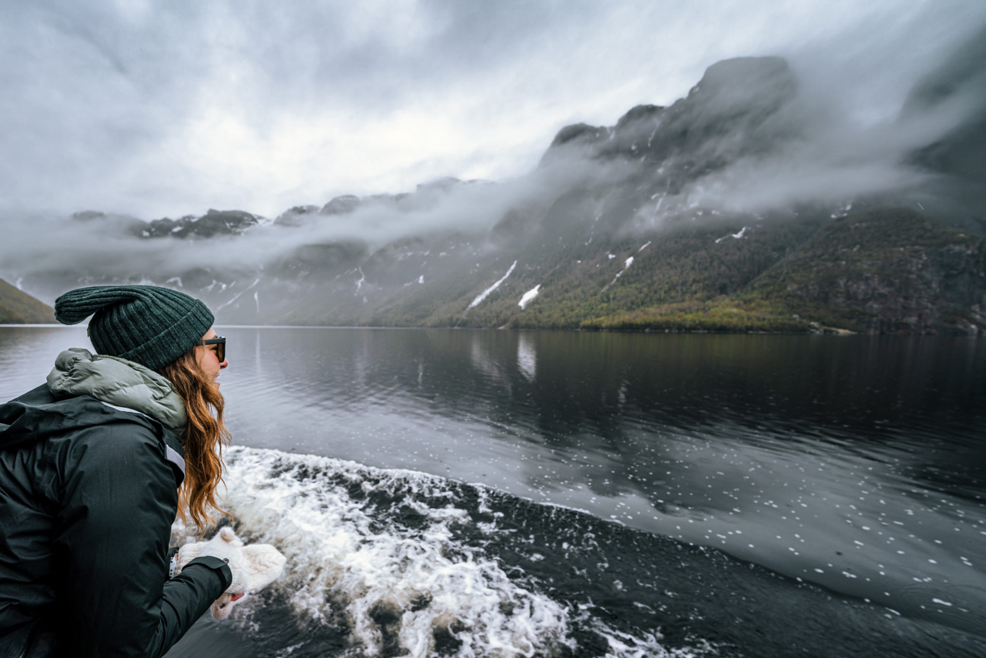 Enjoying the views at Western Brook Pond in Gros Morne National Park, Newfoundland and Labrador