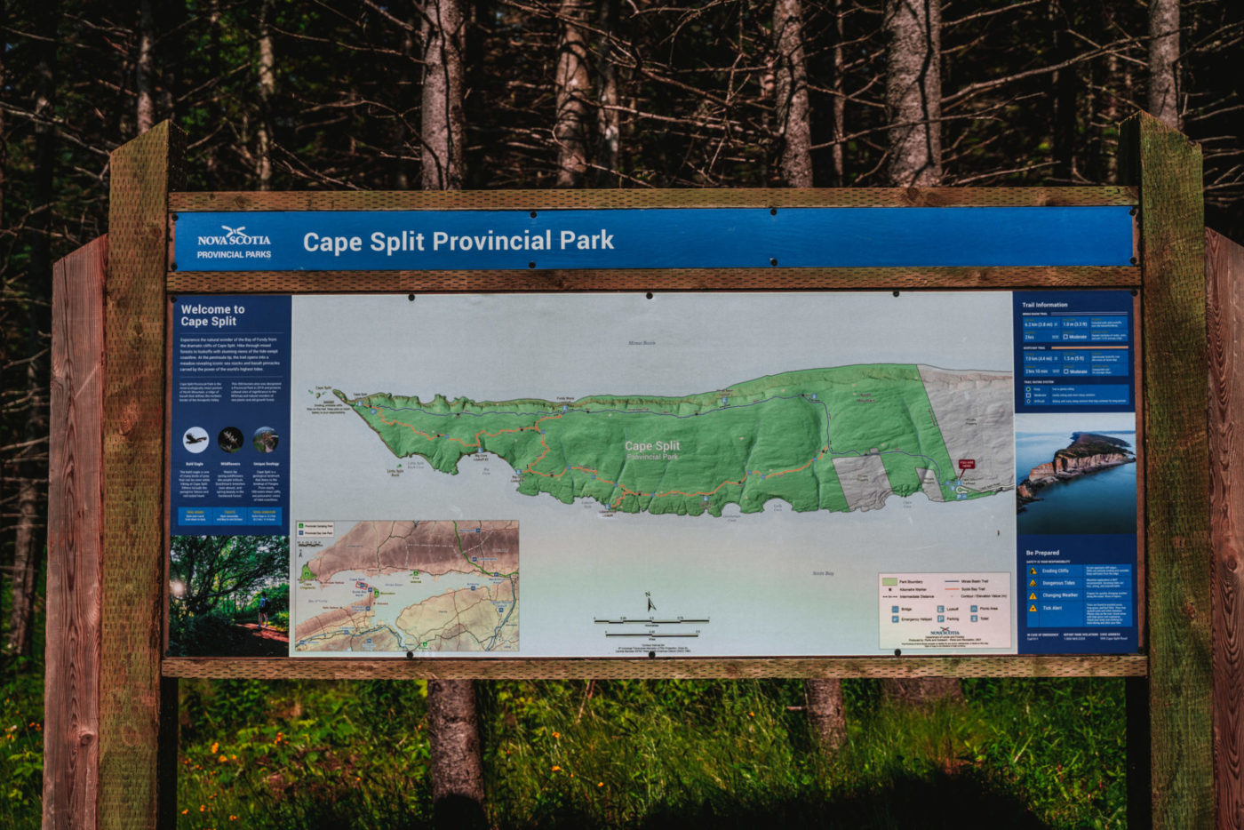 Cape Split trail, Bay of Fundy