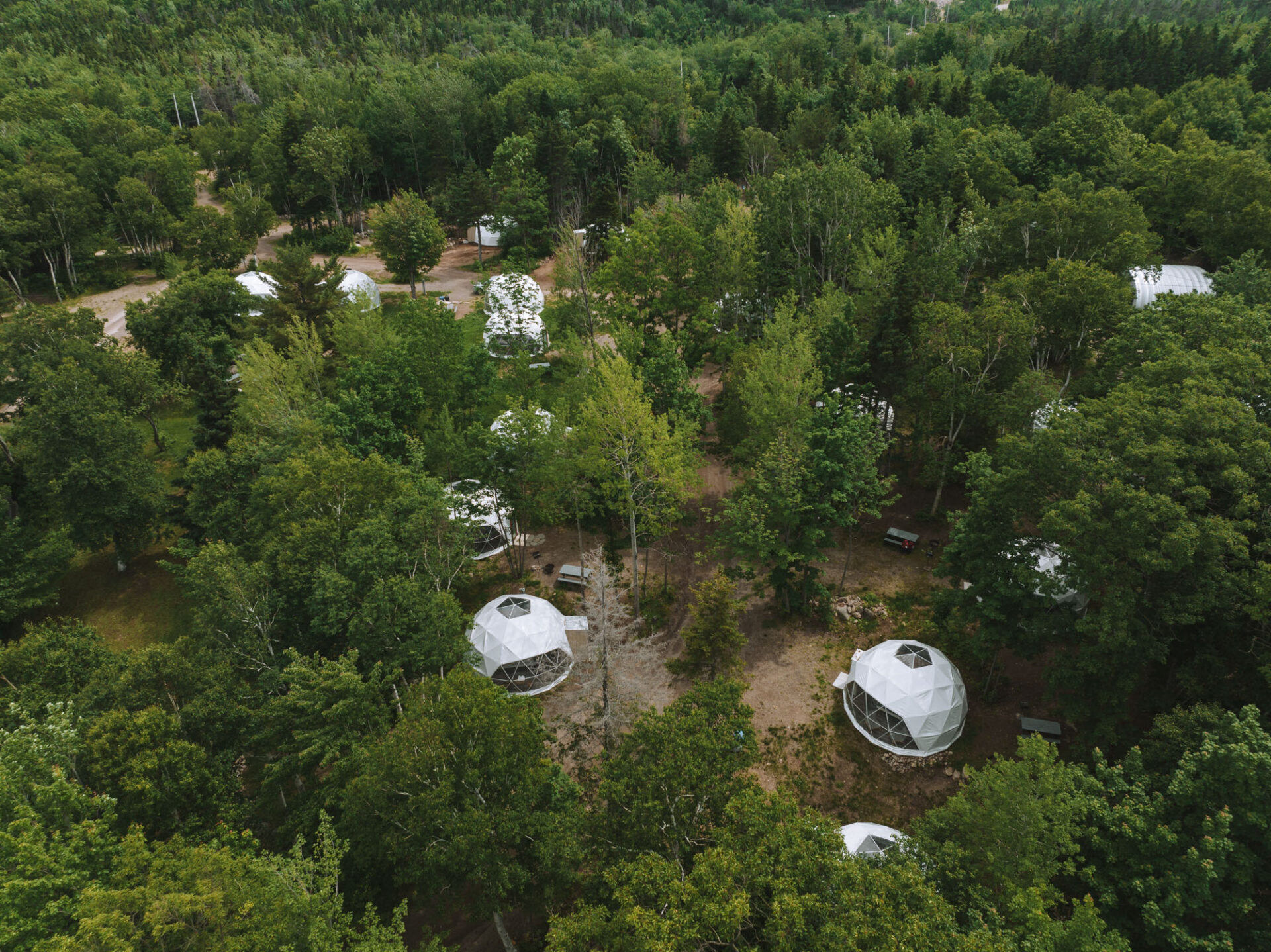 Canada Nova Scotia Cape Breton Blue Bayou Resort domes 0312