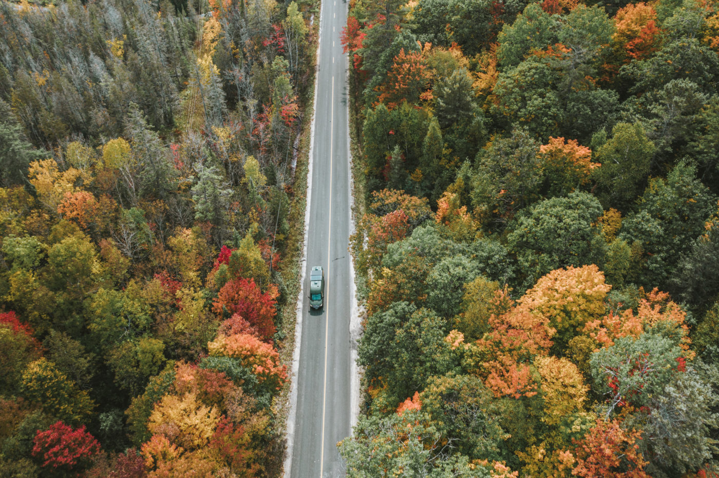 Canada Ontario Muskoka fall foliage van 0865