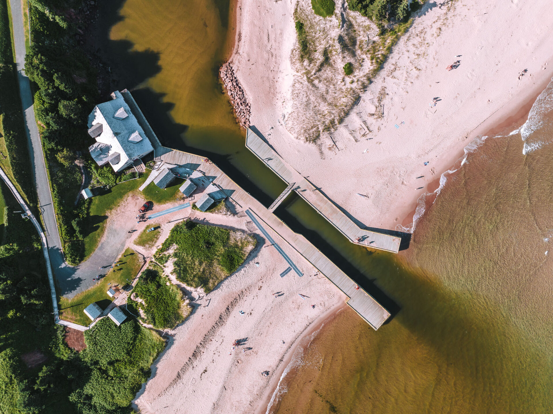 Basin Head Beach from above