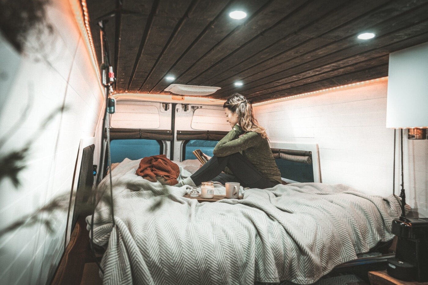 elevator bed, campervan hacks