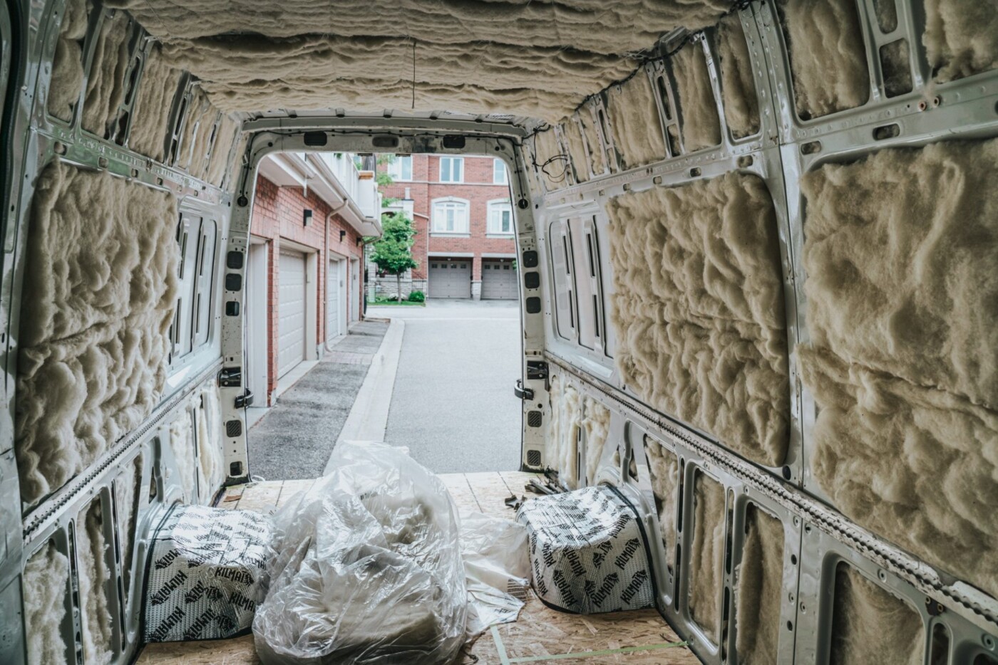 Canada van life sprinter van build insulation 05614