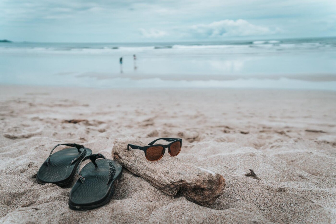 Chao flip flops on the beach, Road Trip Checklist