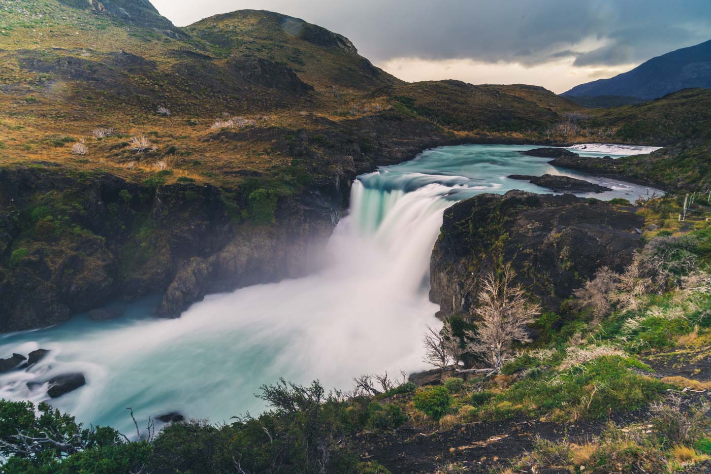 Salto Grande waterfall, Torres del Paine National Park, Patagonia, Chile