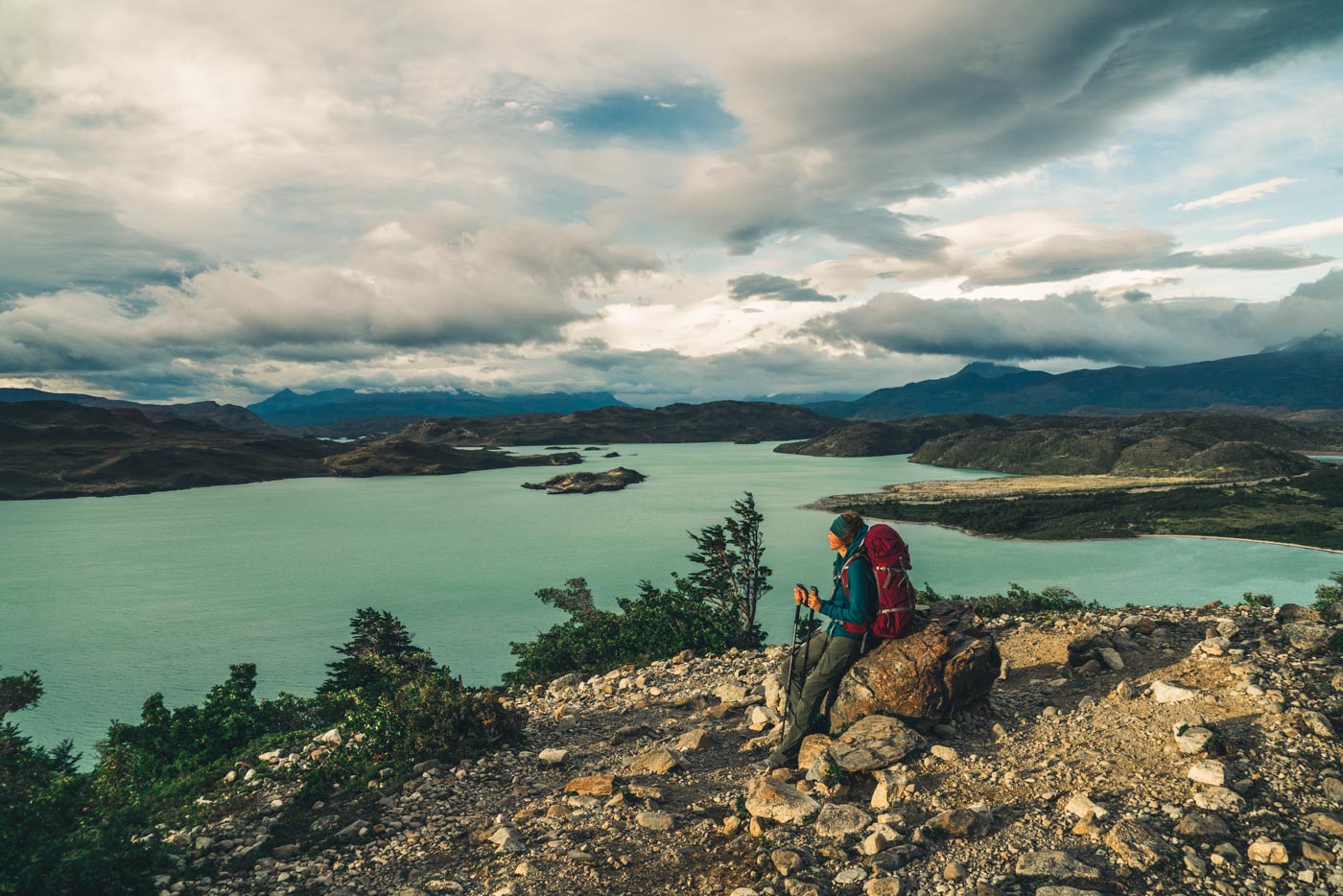 Overlooking Lago Nordenskjold en route to the French Valley, Torres del Paine National Park