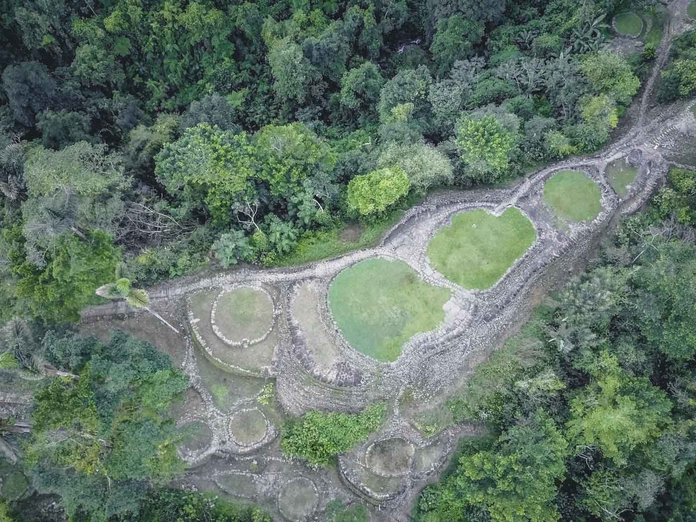 Ancient ruins of the Lost City from above