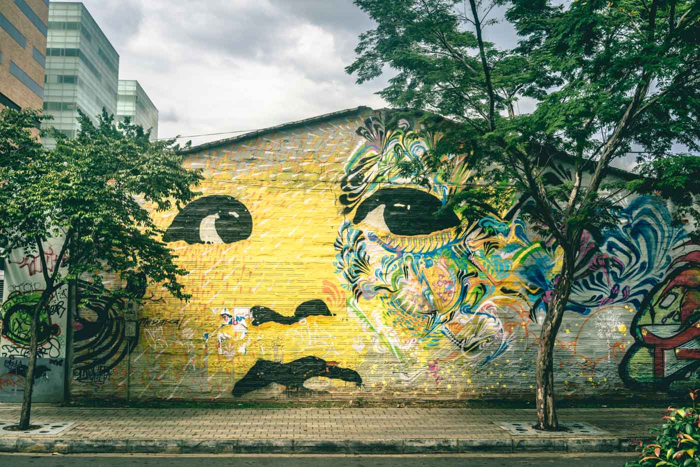 Travel in Colombia: Graffiti in Medellin, Colombia