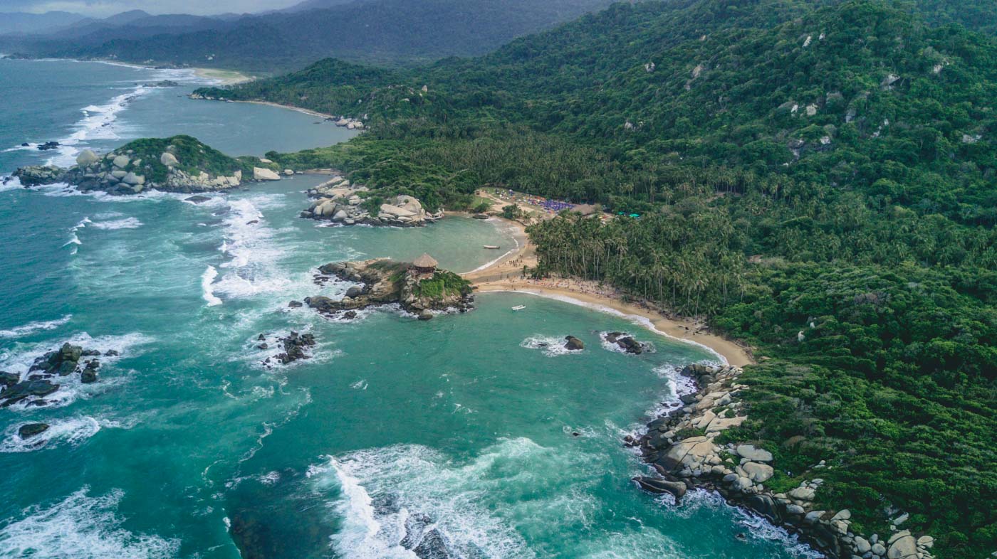 Parque Tayrona from above, Tayrona National Park