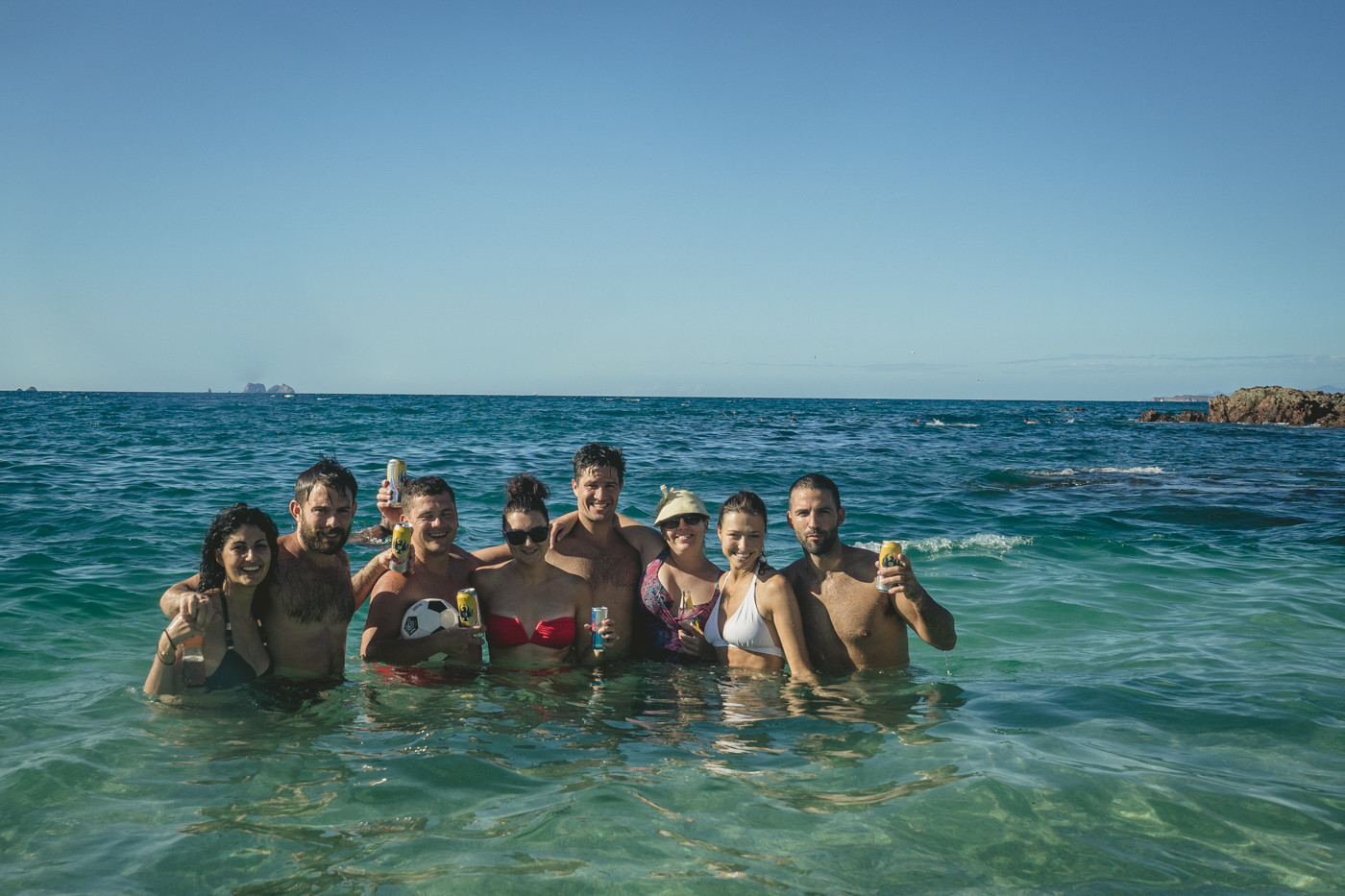 Max & Oksana with friends at Playa del Coco.