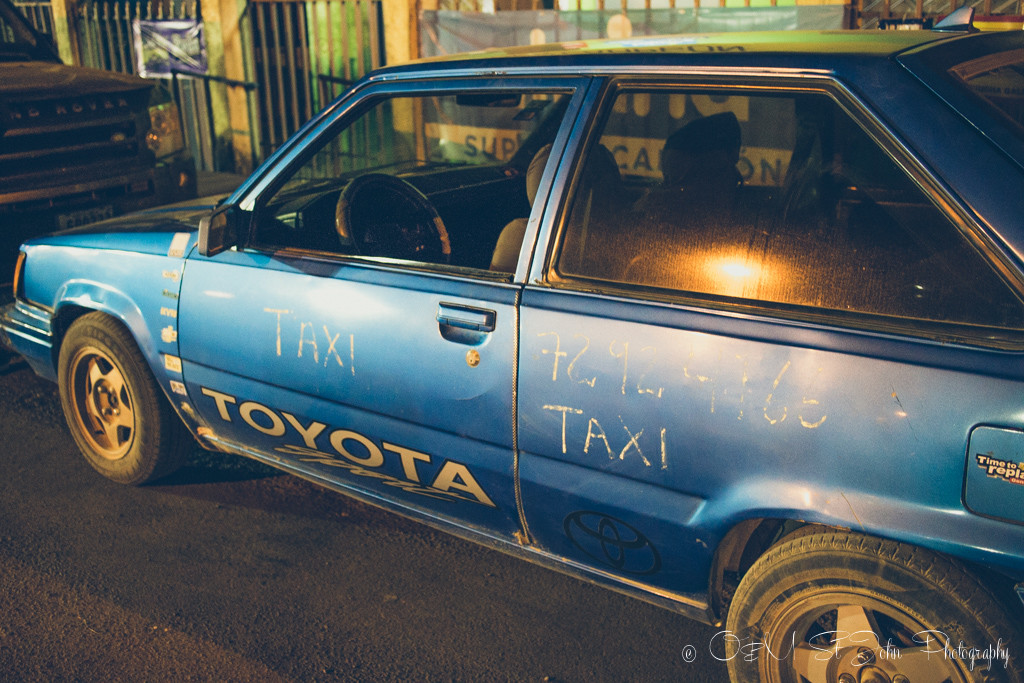 A local taxi in Paraiso, Guanacaste, Costa Rica