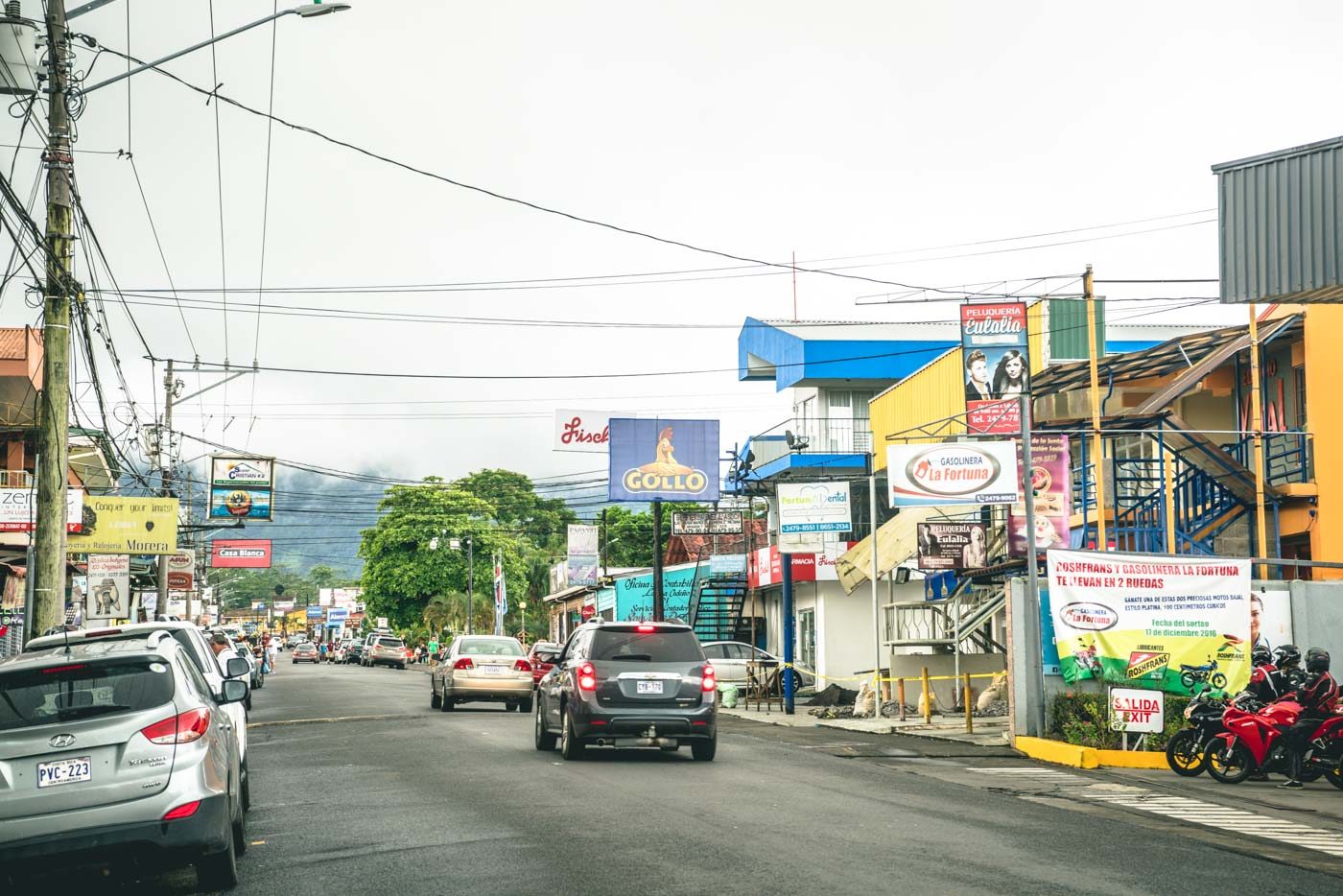 La Fortuna town, getaway to Arenal Volcano