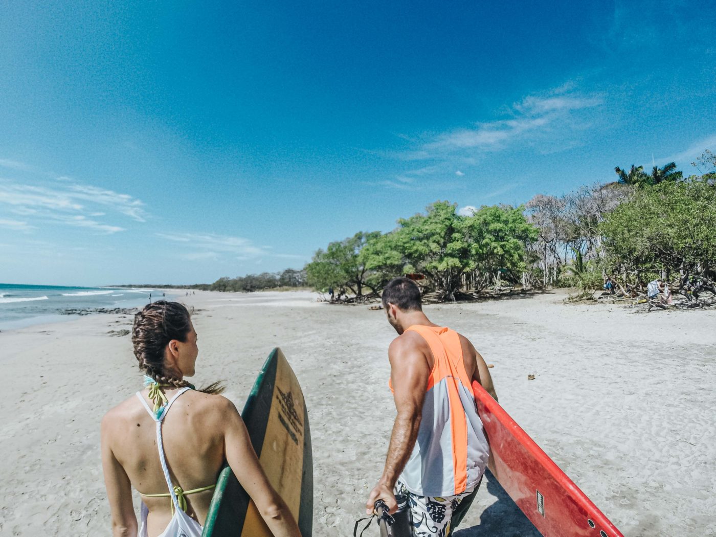 Ready for a surf at Playa Avellanas