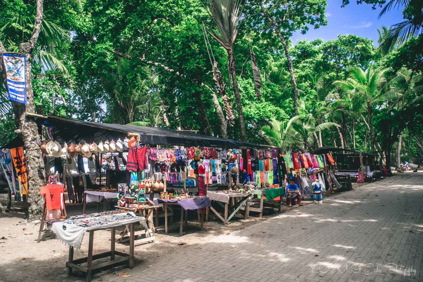 Beach side market in Playa Dominical. Costa Ballena, Costa Rica