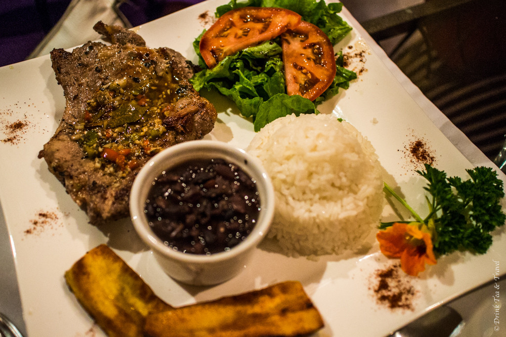 Traditional Costa Rican foods: Costa Rican Casado at a Western Restaurant