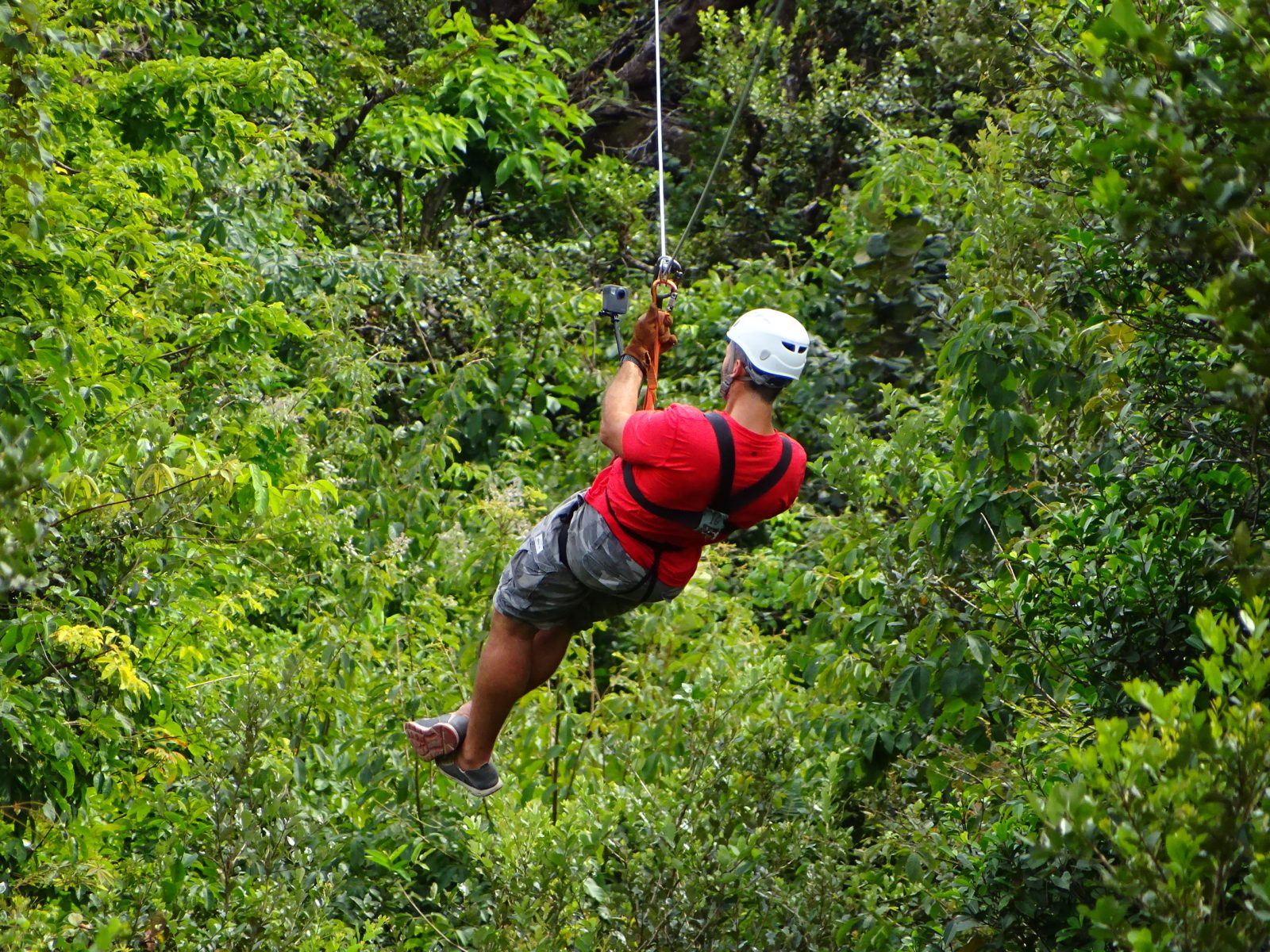 Zip lining at Guachipelin in Rincon de la Vieja National Park