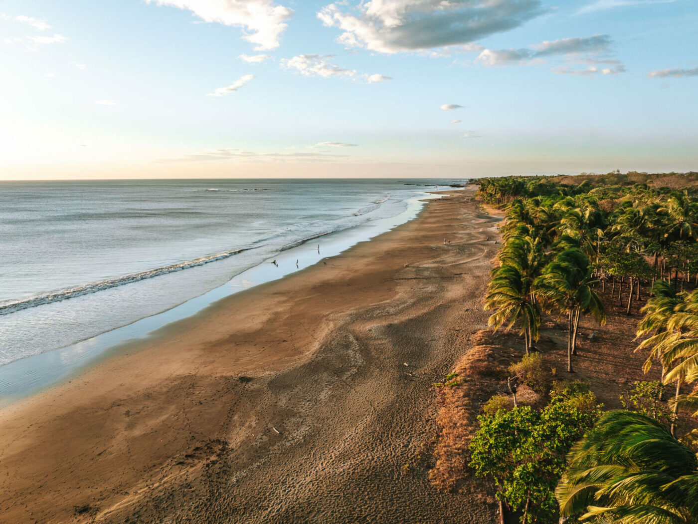 Shoreline of Playa Junquillal in Guanacaste, Costa Rica
