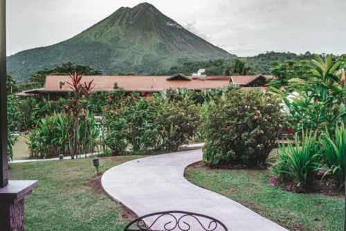 Costa Rica La Fortuna Arenal Volcano Springs hotel view 3984