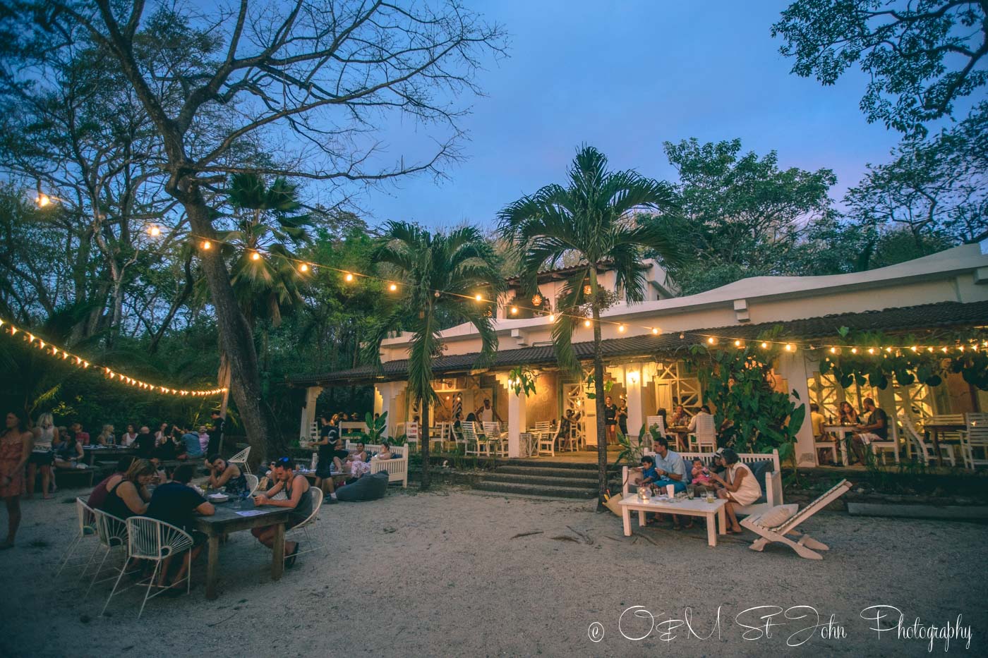 La Luna Restaurant in Playa Pelada. Nosara, Costa Rica