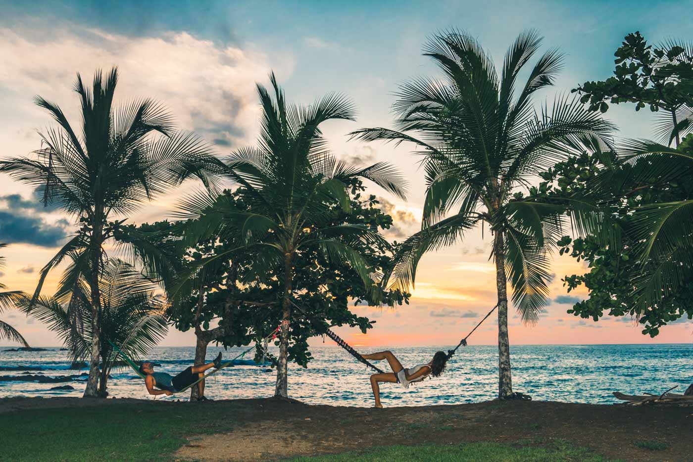 Puerto Jimenez Costa Rica: Enjoying sunset at San Pedrillo Ranger Station in Corcovado National Park