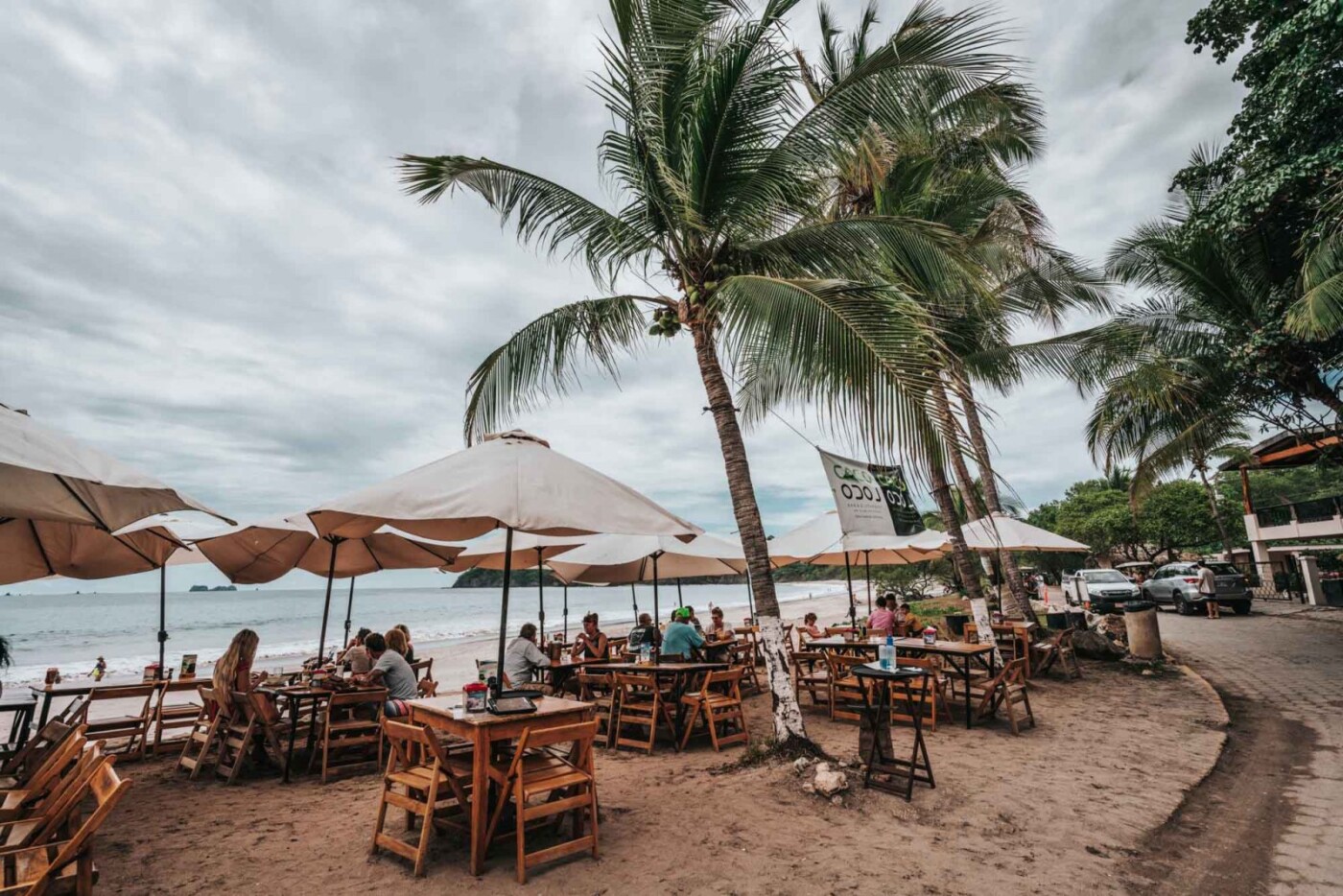 Coco Loco restaurant in Playa Flamingo, Costa Rica