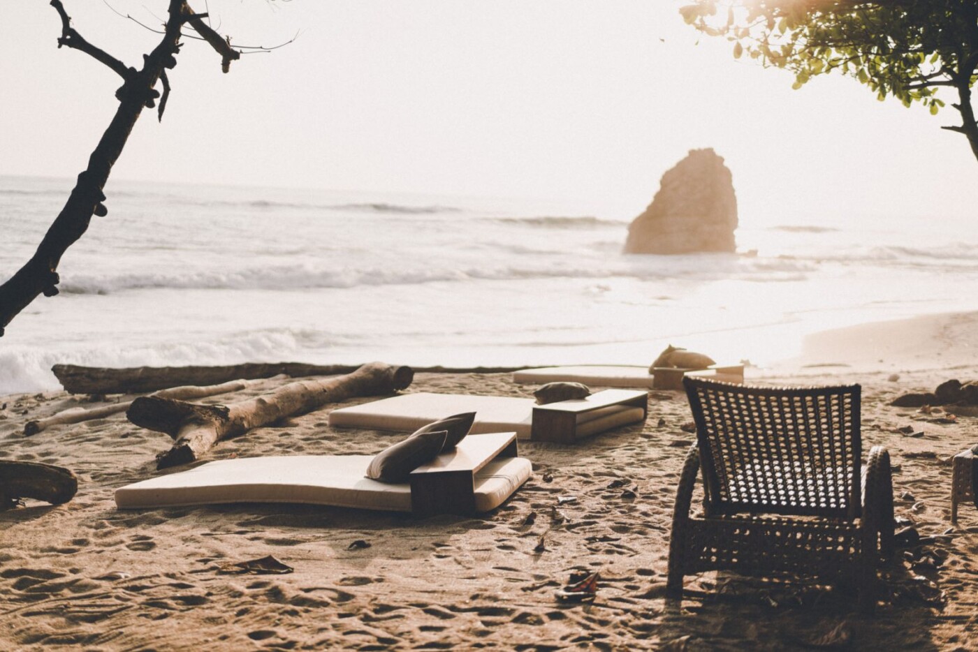 Private beach at Latitude 10 Resort