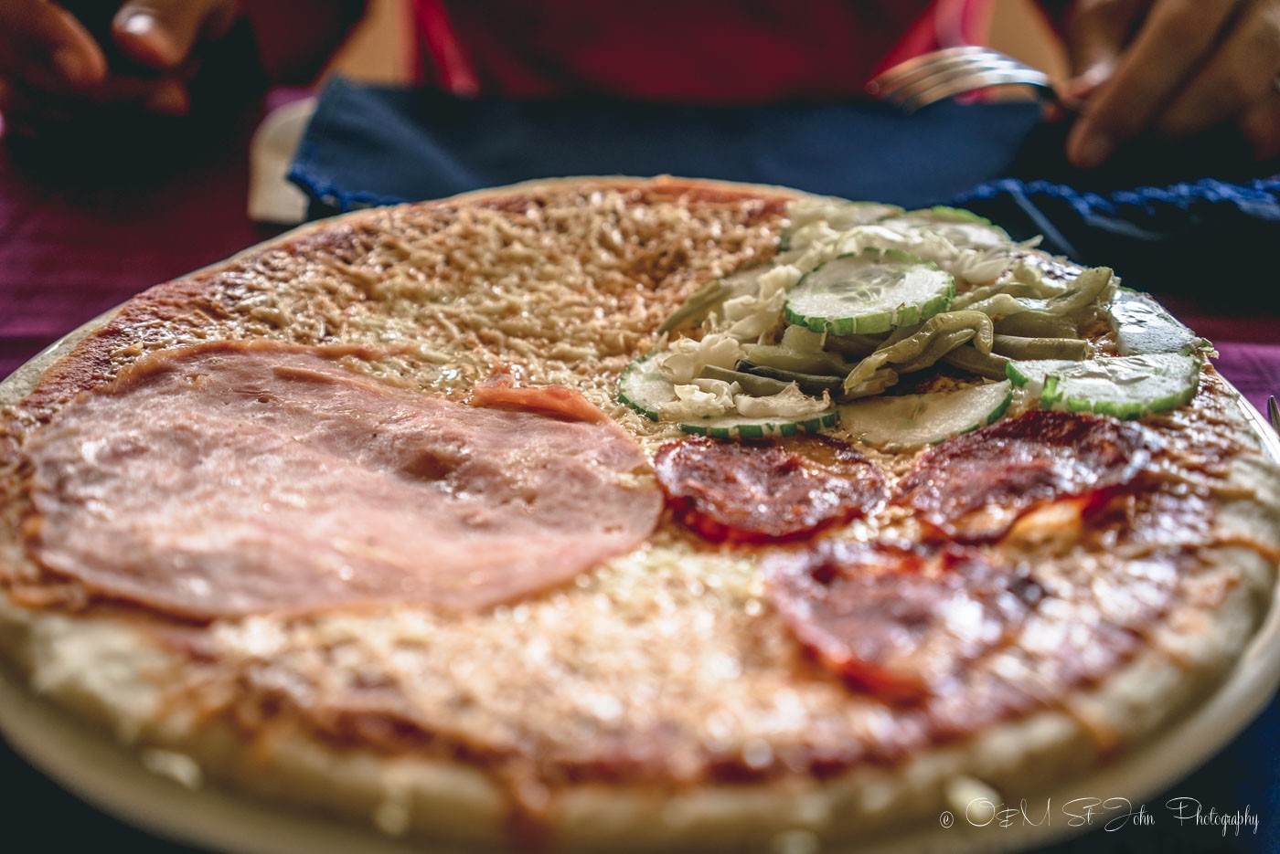 Four Station Pizza at a state run restaurant in Baracoa