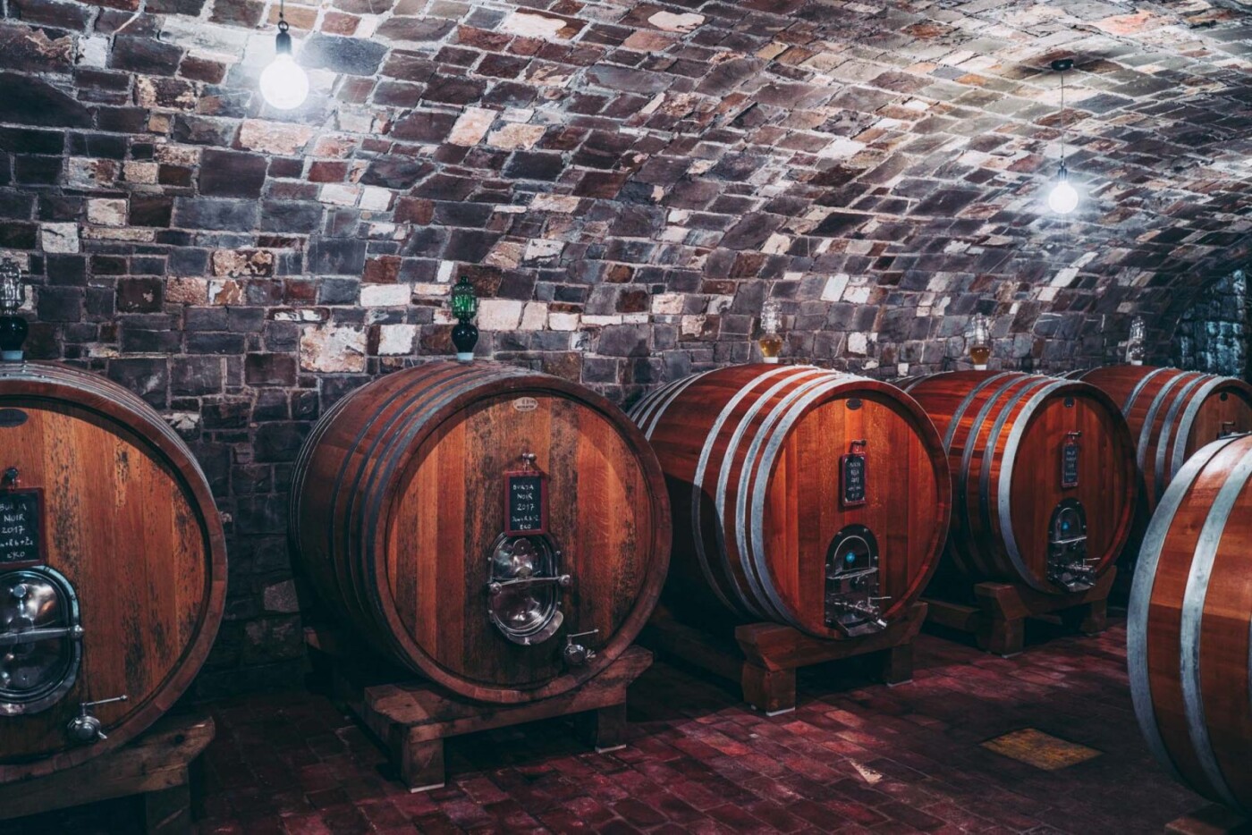 Wine cellar at Burja Estate, Vipava Valley