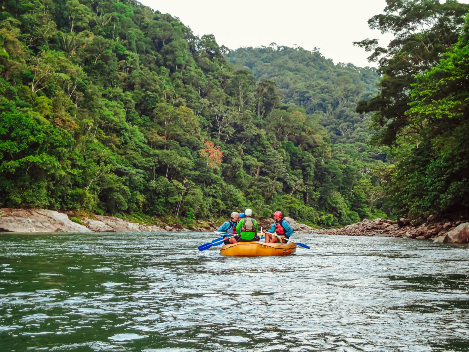 White water rafting in the Amazon