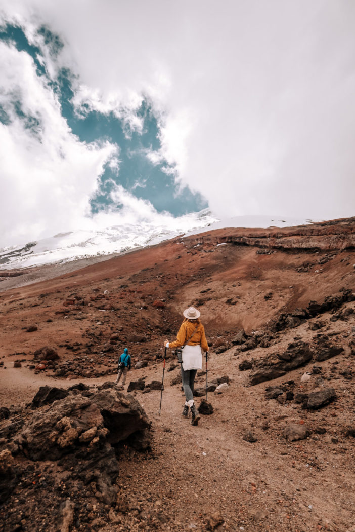 Ecuador Cotopaxi Volcano hike Oksana