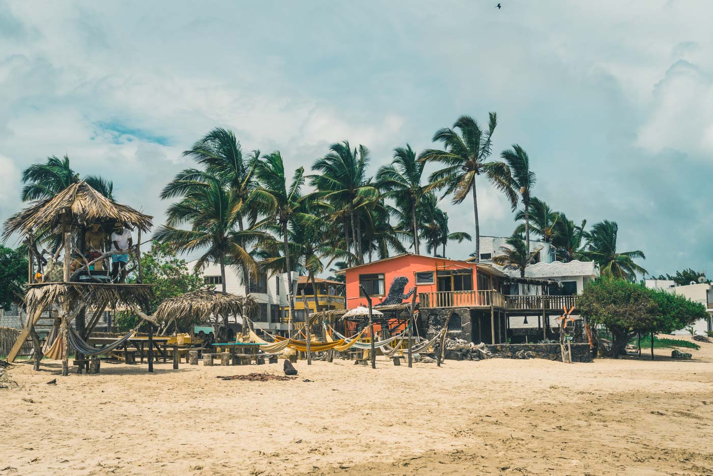 Beach bar on Isabela Island