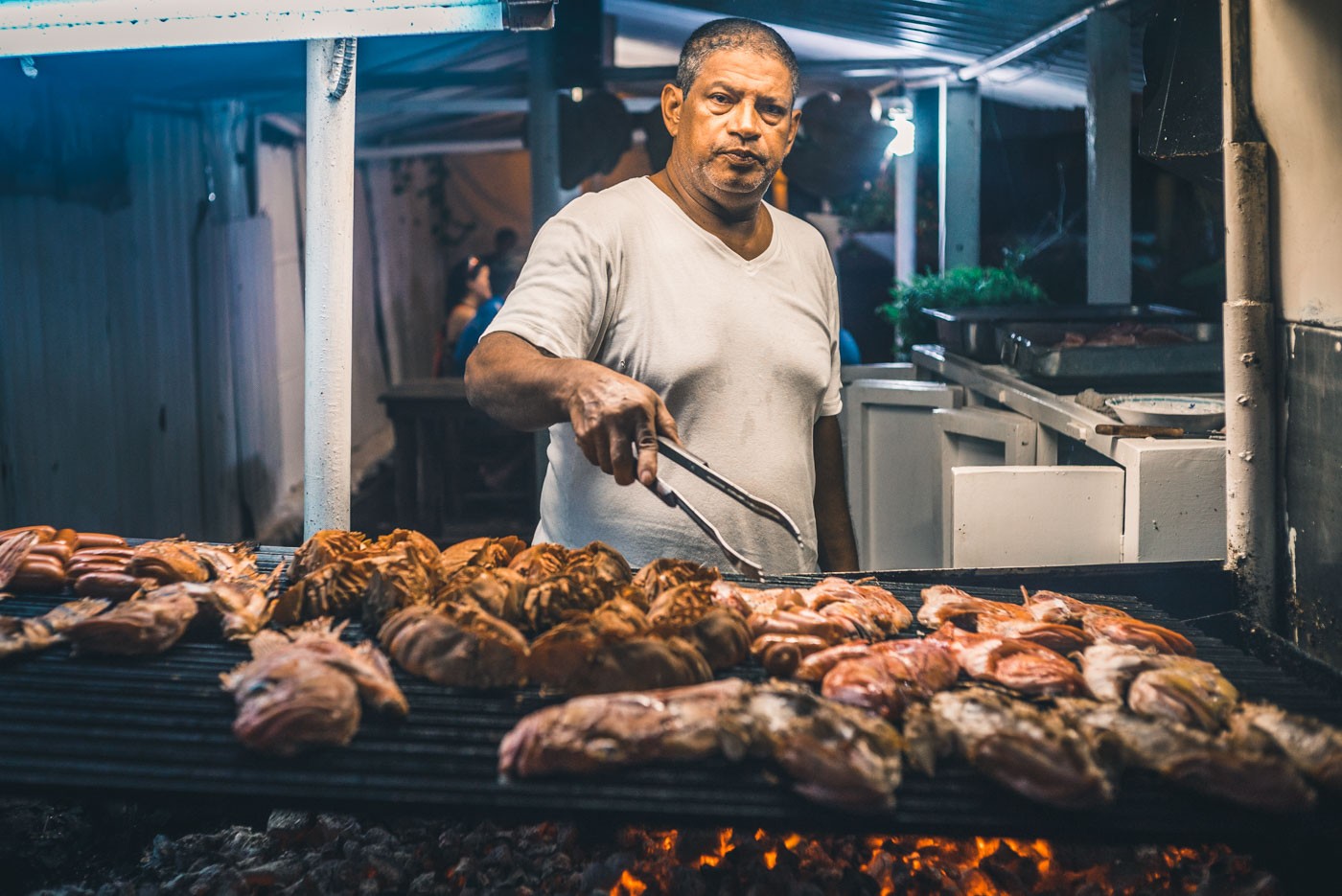 Chef at Parilladas San Jose is cooking up a storm on his back yard grill