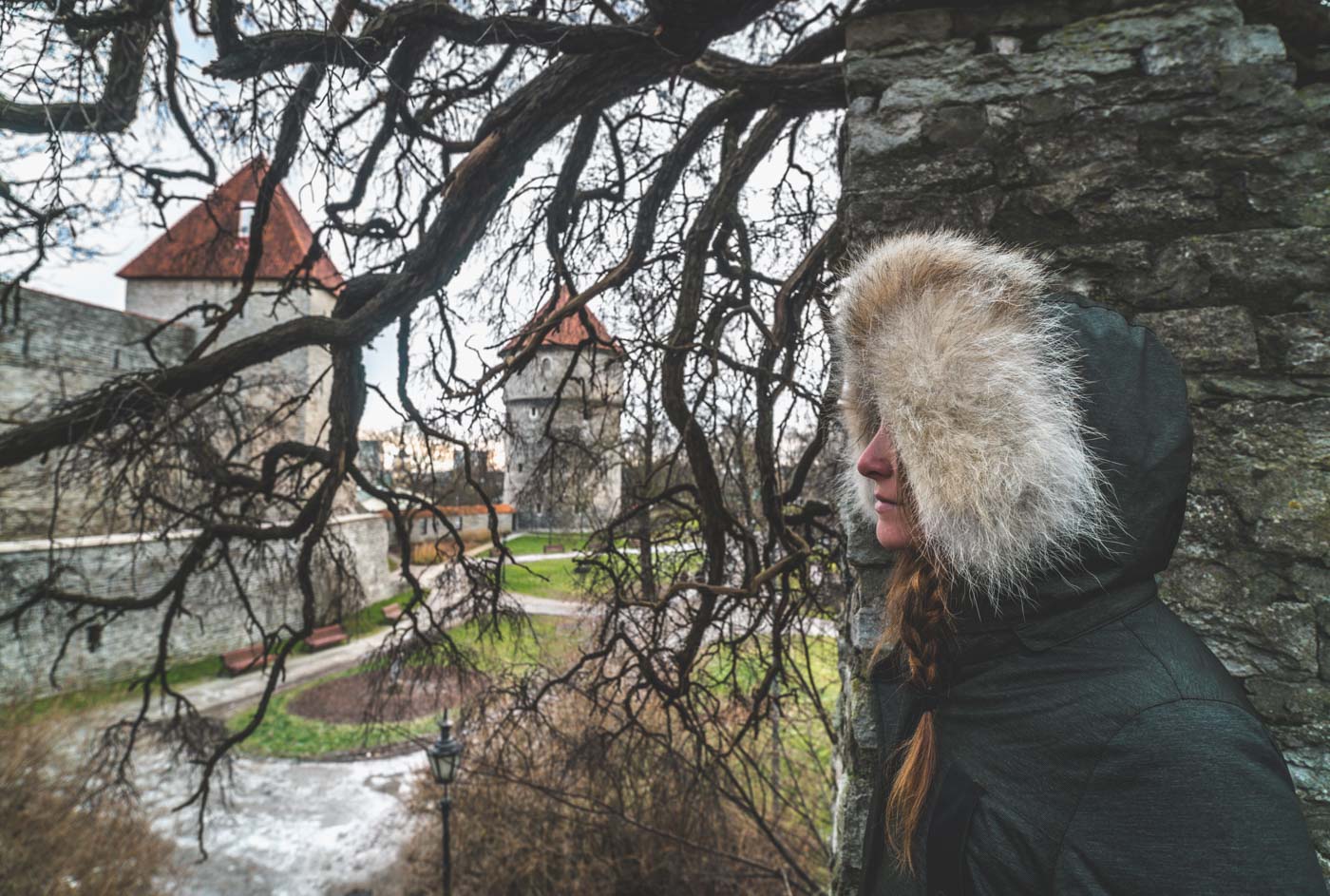 Things to do in Tallinn, Oksana at the Town Wall