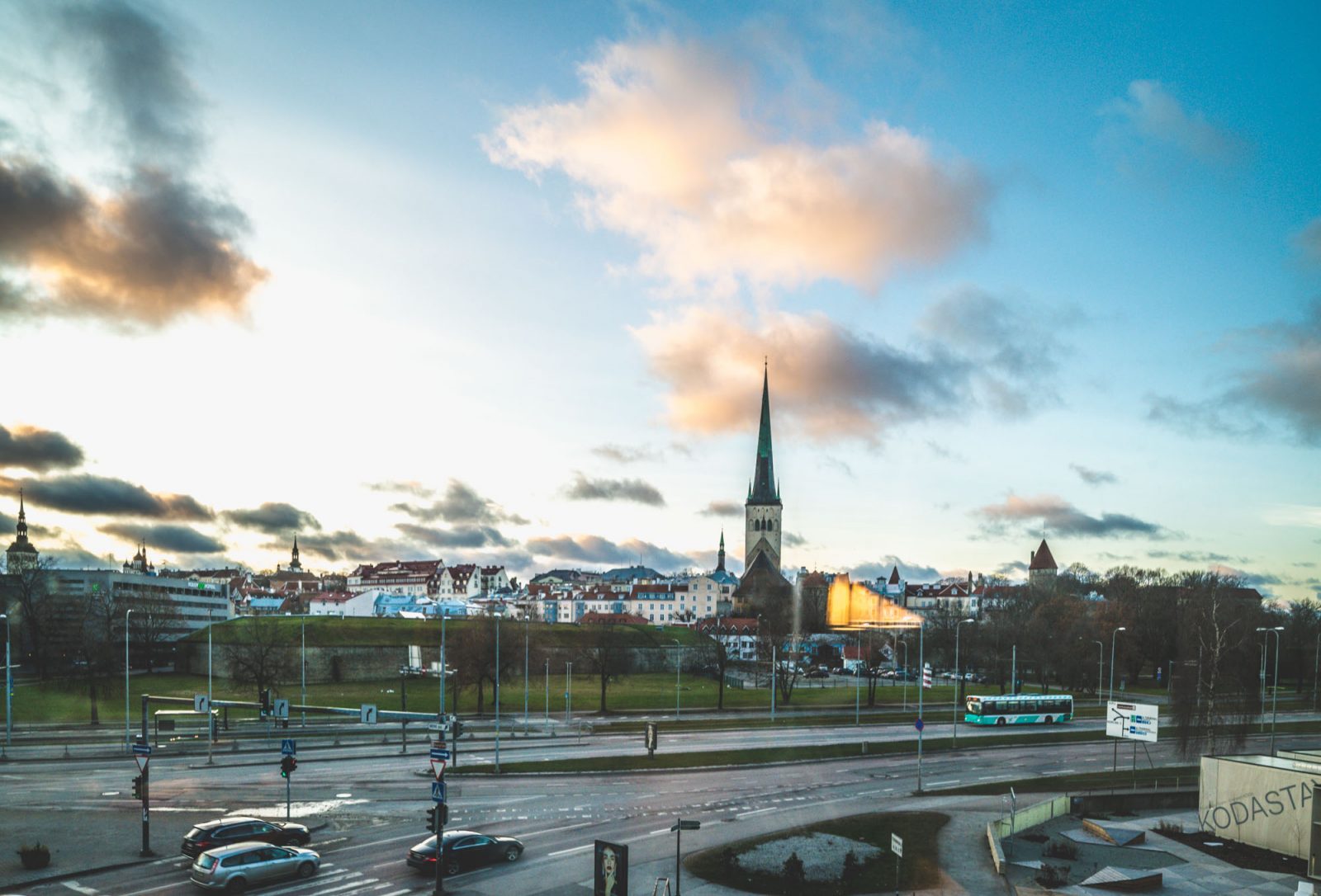 Things to do in Tallinn: View of the Old Town from our apartment