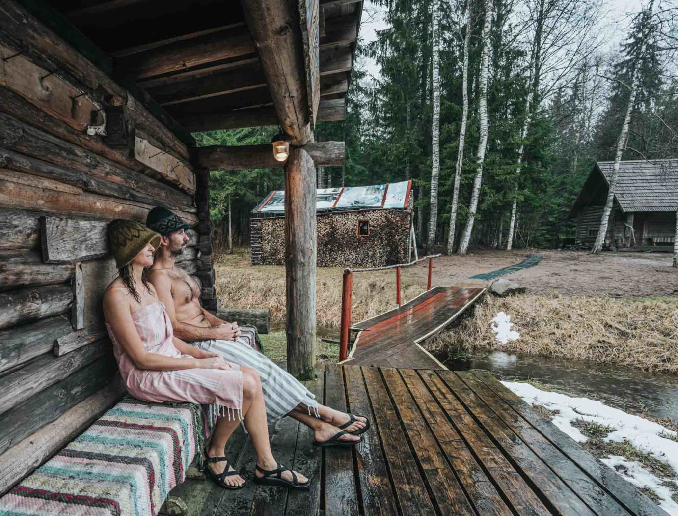 Europe Estonia Mooska sauna OM 04775