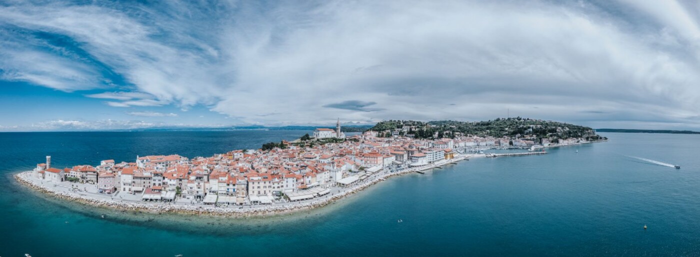 Panorama of Piran, Slovenia