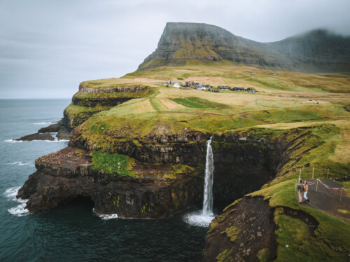 Faroe Islands Múlafossur Waterfall O&M-0927