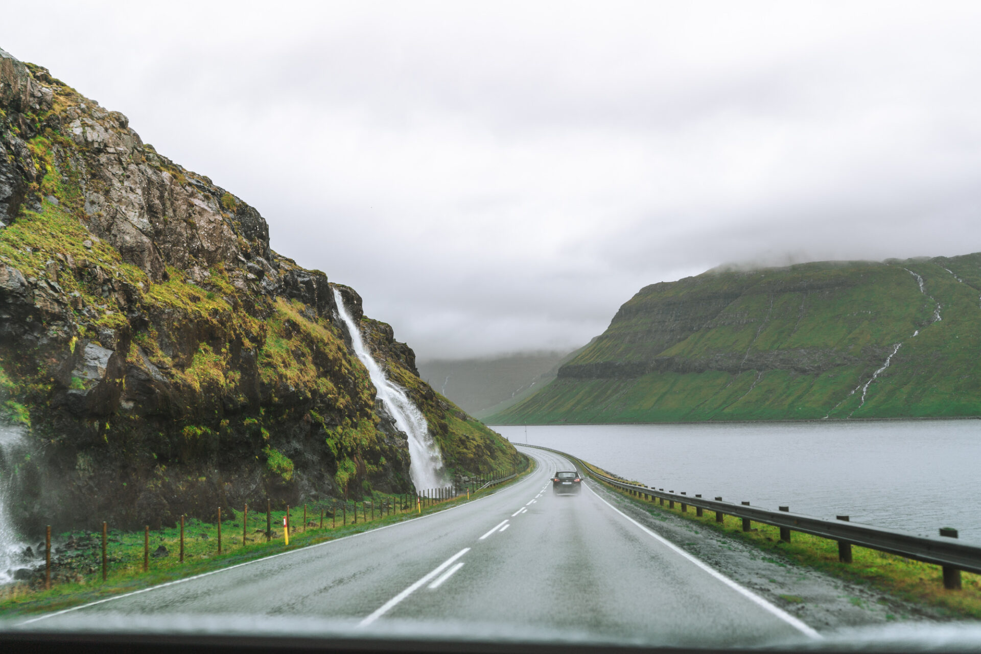 On the road in the Faroe Islands