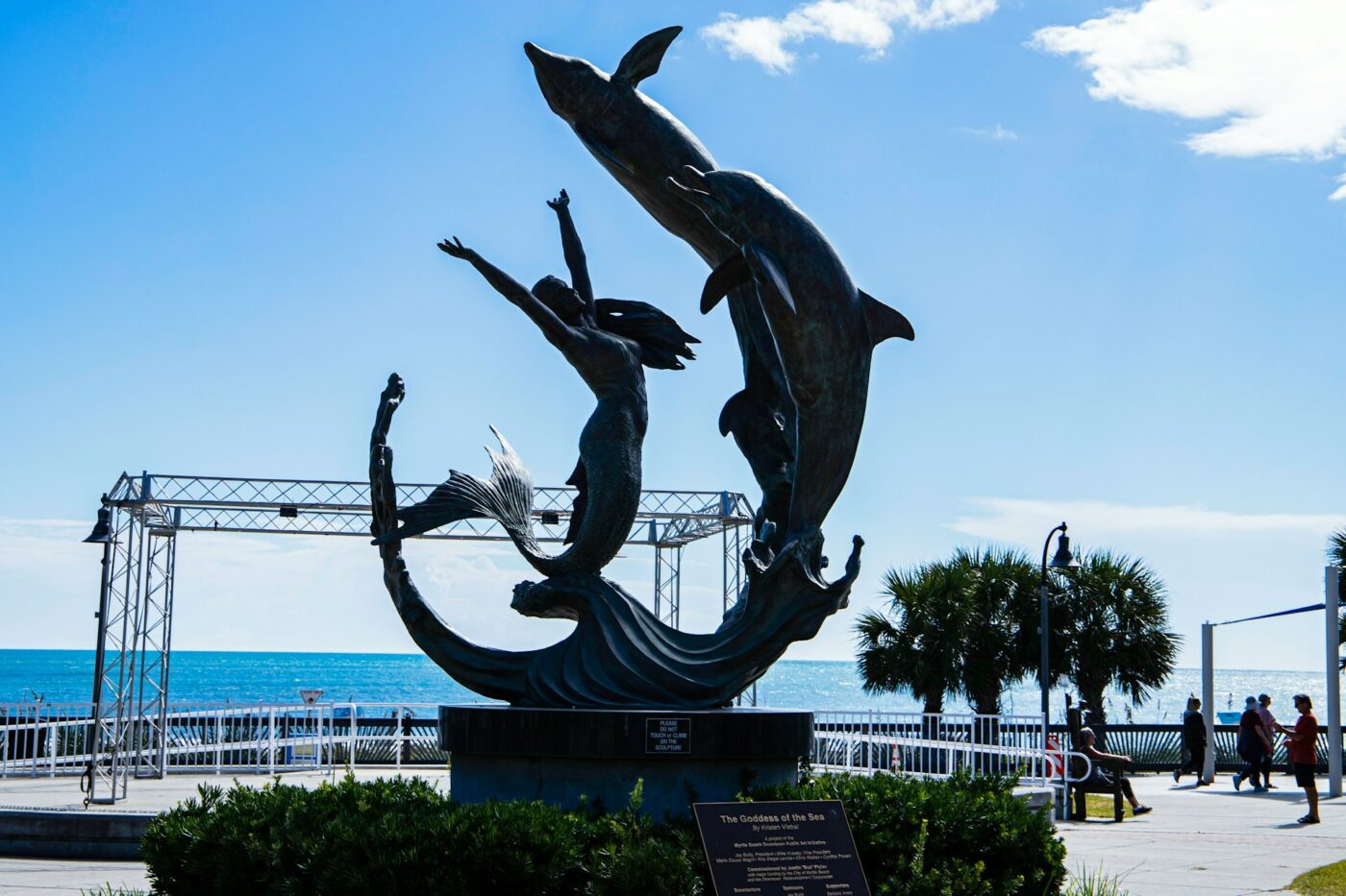 Goddess of the Sea statue in Myrtle Beach, South Carolina, places to go in may