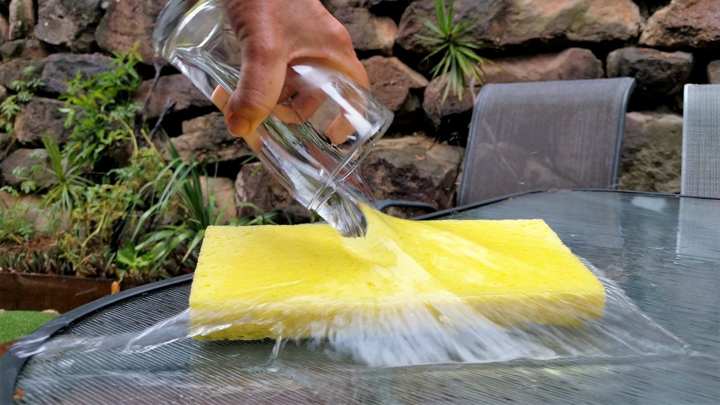 best way to drink water: sponge soaking up water