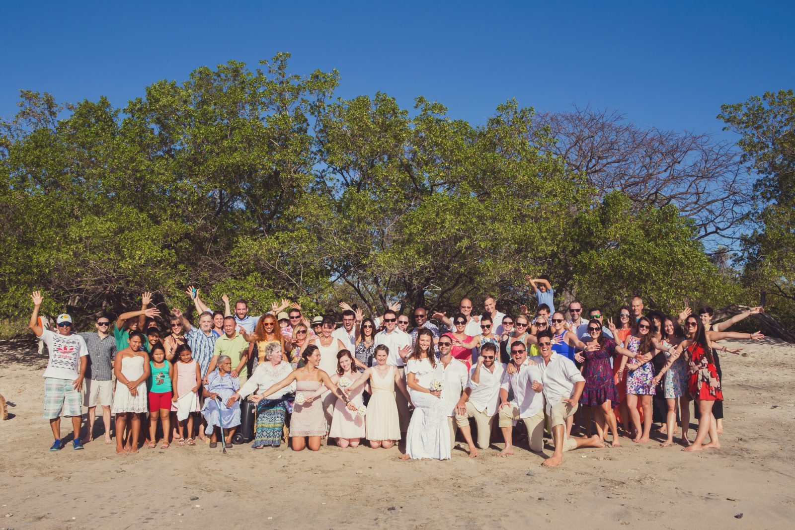 Friends and family at our wedding. Costa Rica