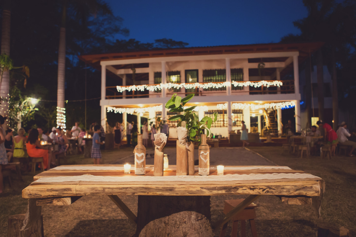 Magic reception Costa Rica wedding