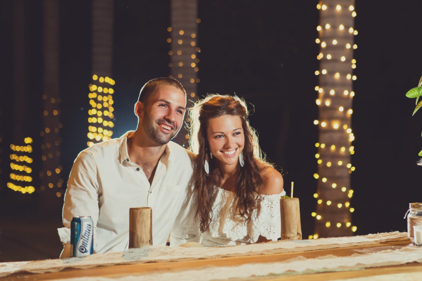 Max & Oksana at wedding reception. Costa Rica