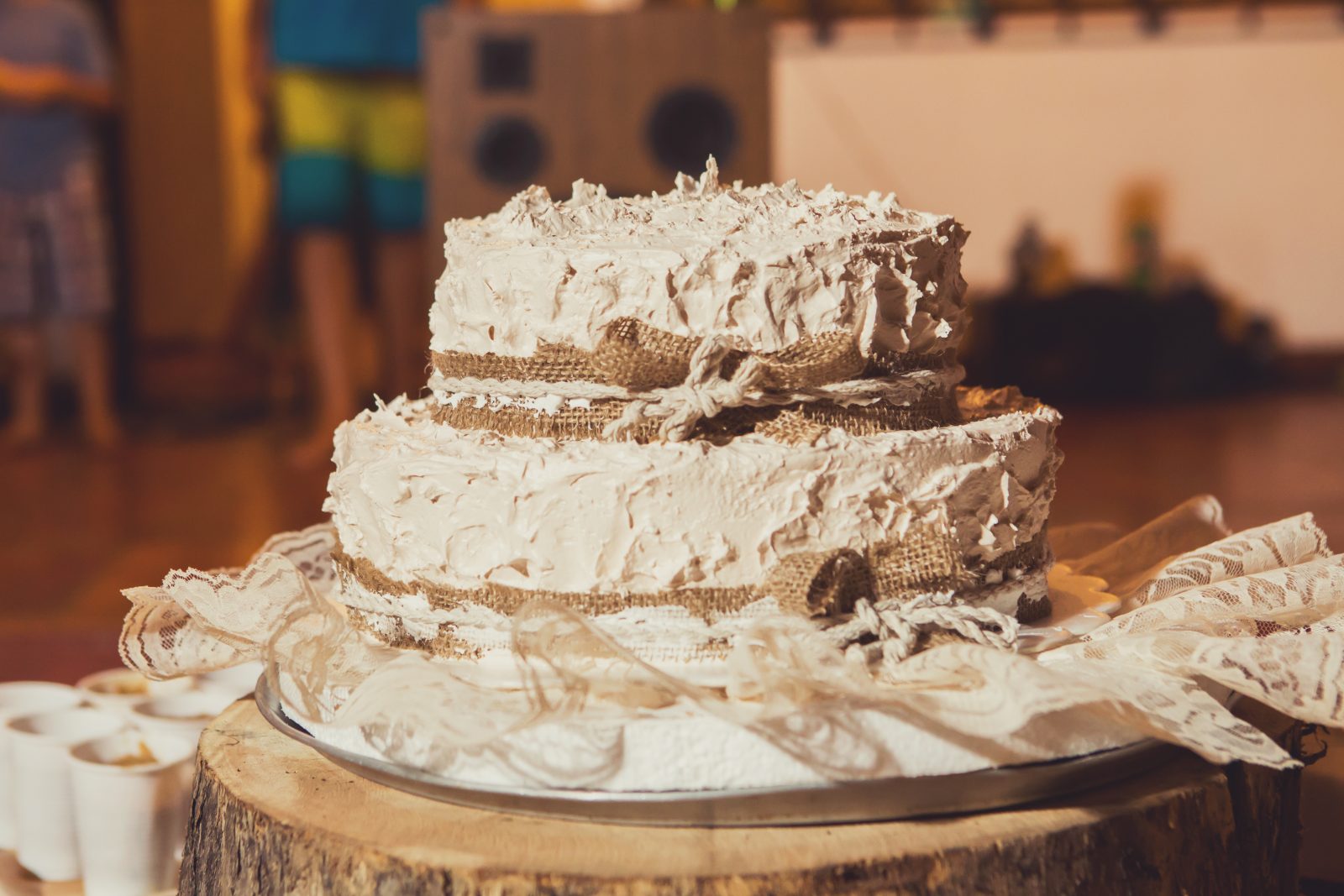 Our locally made wedding cake. Costa Rica